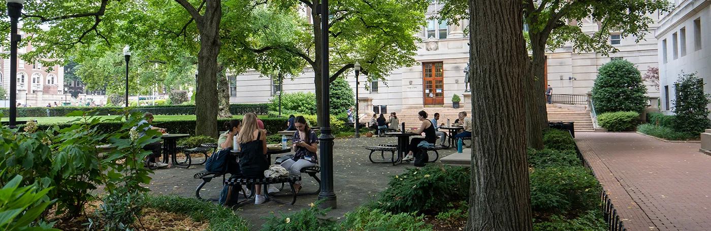 Columbia University Morningside Campus Hamilton Quad. Credit: hapabapa